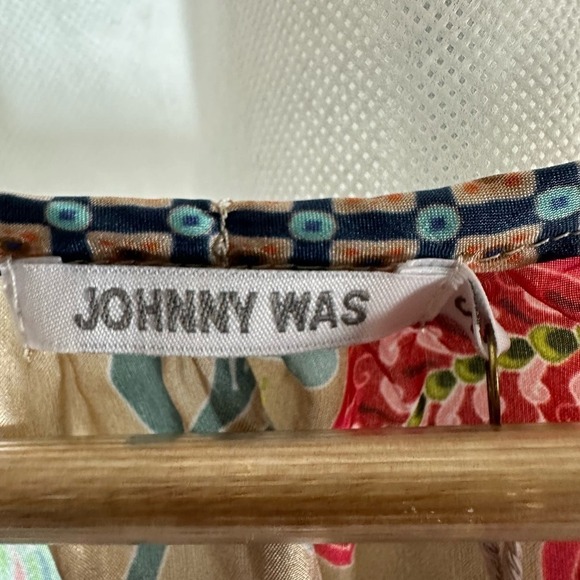 Johnny Was Dance Blise Silk Floral Boho Blouse Size Small - Picture 3 of 13